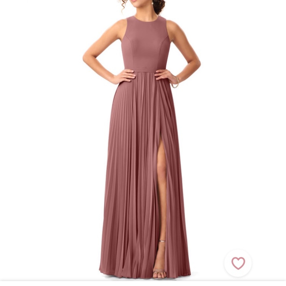 Azazie Lindie dress in Desert Rose size A6 NWT